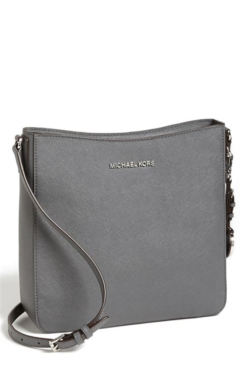 michael kors large crossbody gray magnet|Women's Grey Crossbody Bags .